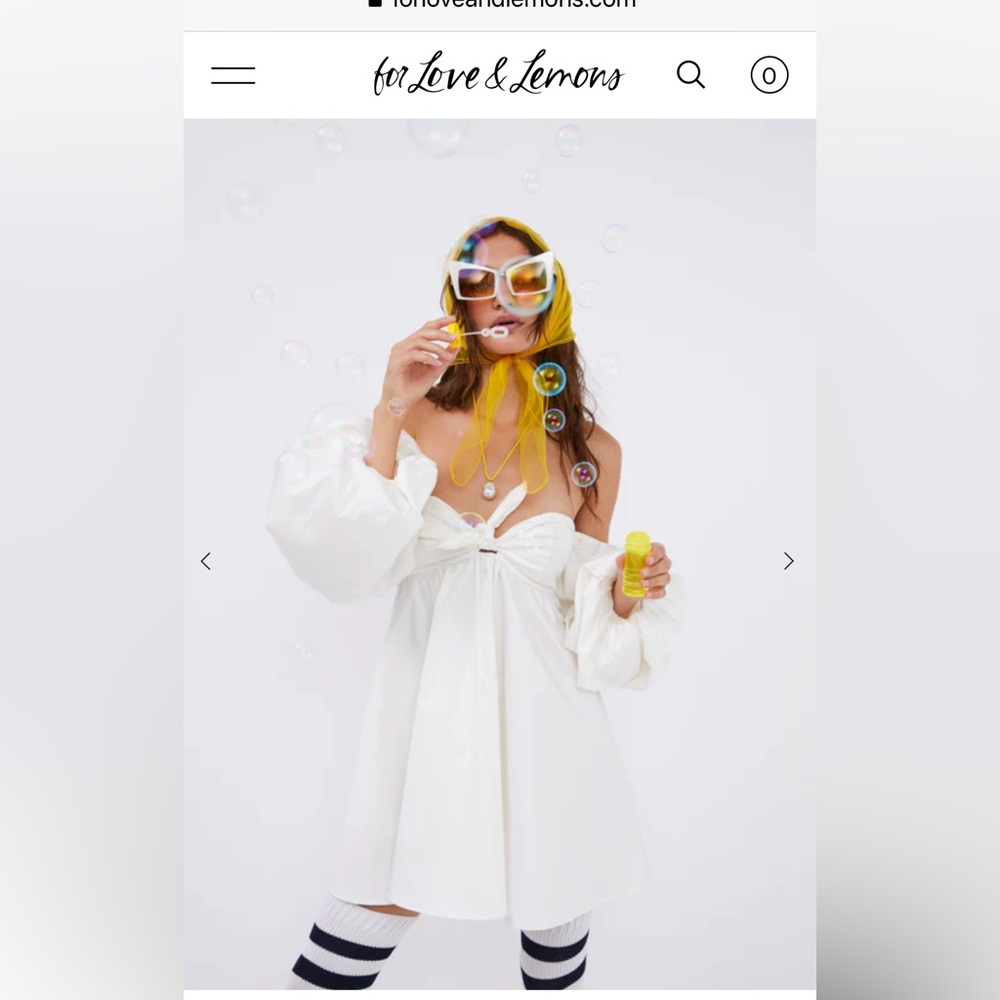 For Love and Lemons Saint Lucia mini dress